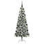 Artificial Hinged Christmas Tree Green and white-868683085