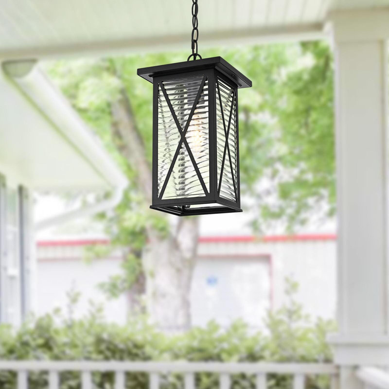 Amiriah 14 inch Outdoor Pendant in Black