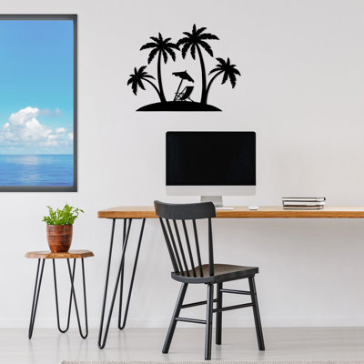 Stylish Black Metal Wall Accessory, 27.6 x 21.3 inches | 100% Durable Metal, Thickness: 0.06 inches | Easy Wall-Mount Design, Perfect for Home Decor & Modern Interiors, Elegant and Contemporary Accent Piece