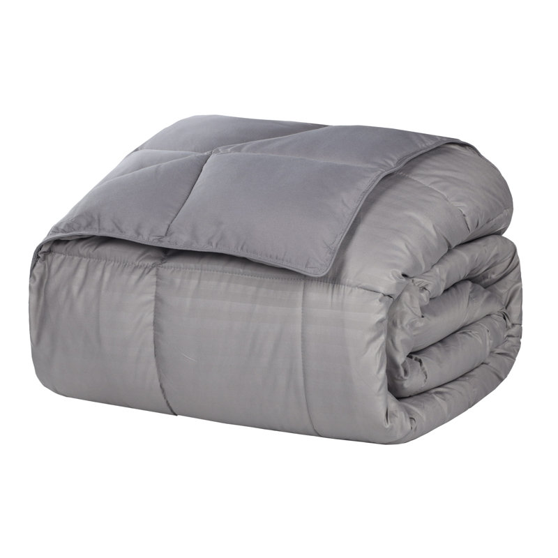 Couverture réversible en duvet synthétique toutes saisons , Simple/Simple XL, Gris