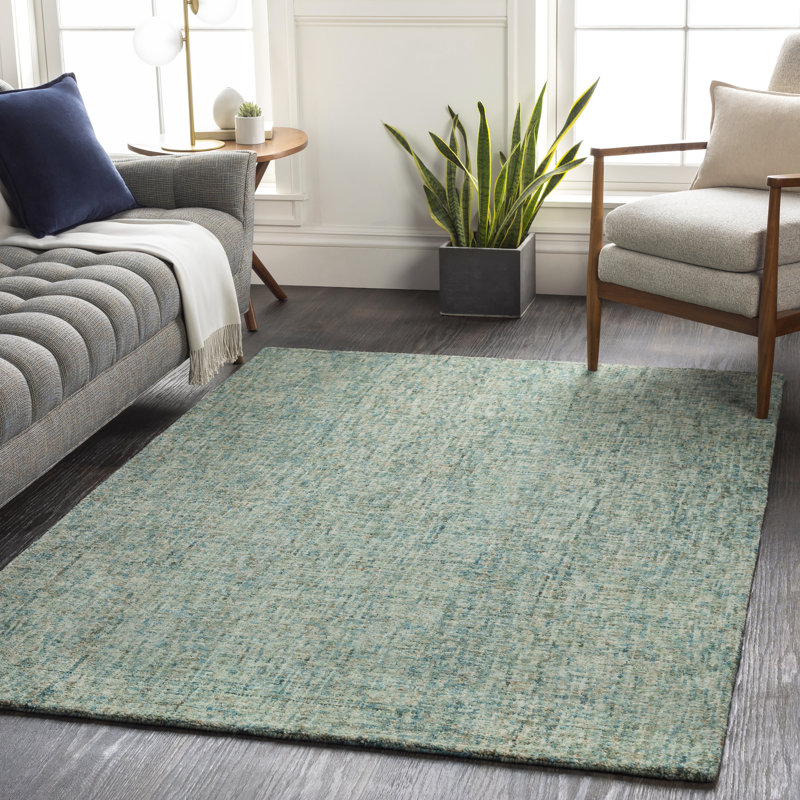 Balcom Hand Tufted Wool Abstract Indoor Rug, Rectangle 8' x 10'