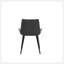Chaise de salle à manger moderne avec pieds en métal noir et gris - 2Pcs / Ctn-616734594-616734595