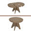 Table de salle à manger extensible vintage pour 4-6, table de cuisine rustique de 42 à 58 pouces avec finition vieillie-1461915723