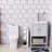 Toilet Paper Cabinet with 2 Shelves