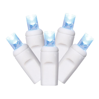 Single Mold Wide Angle LED Christmas light set 4"x34'L