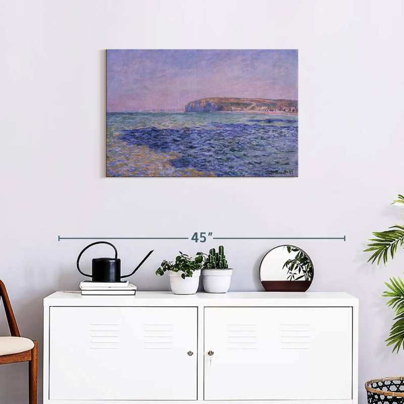 Gillard ombres sur la mer, les falaises de Pourville, H 20 po x l 30 po