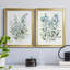 «Delicate Blue Botanical I», ensemble de 2 reproductions d'art sur toile encadrées-61455396-61455398