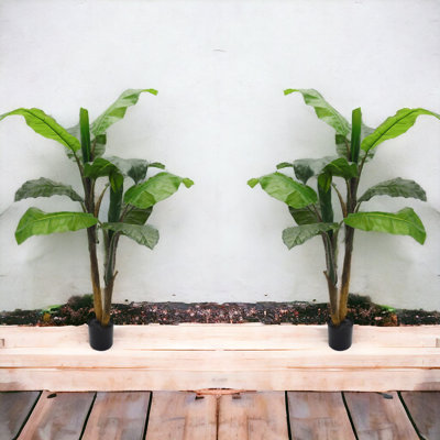 4 Feet Tall Artificial Banana Tree Plant