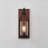 1-light Outdoor Wall Sconce With Cylindrical Seeded Glass