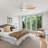 56 Inch Modern Ceiling Fans Dimmable LED Light Quiet DC Reversible Motor For Indoor & Outdoor