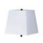 Lampe de table haute en polyrésine 27,5 po avec finition cerisier foncé, abat-jour en tissu blanc