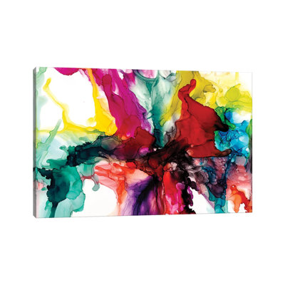 Jeweltone Prism I by Jennifer Goldberger - Wrapped Canvas Painting