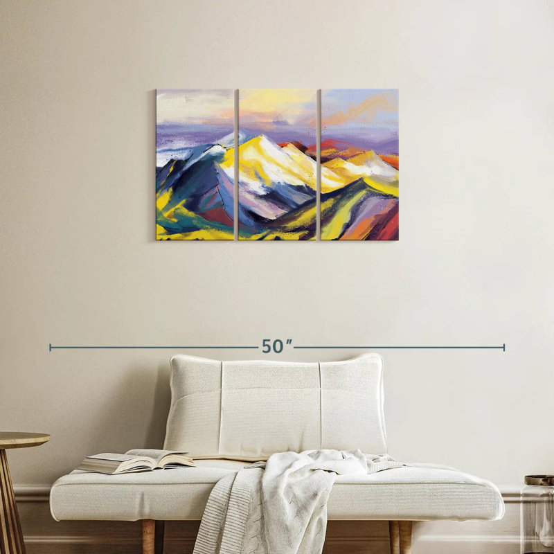 Paysage abstrait Avery Ridge, H 20 po x l 33 po