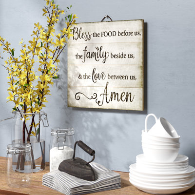 Bless Horizontal Pallet Sign Wall Décor