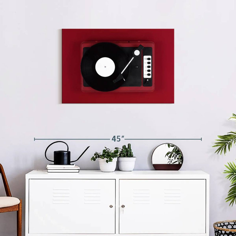 Abarca Red Turntable, 20" H x 30" W