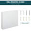 Armoire à pharmacie avec cadre en acier 24 po x 22 po, armoire de rangement murale avec portes doubles Kleankin
