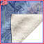 Couvertures à motif floral bleu et mauve-123335452
