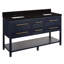 60" Robertson Double Bathroom Vanity Set with Rectangular Undermount Sinks-75247368-75247370-75247372
