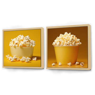 Ensemble de 2 bols de maïs avec popcorn Buttery Light