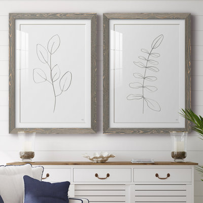 «Botanical Gesture III», reproduction encadrée de qualité supérieure - prête à être accrochée