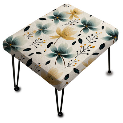 Repose-pieds Teal Coastal Harmony