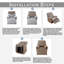 Housse de protection pour fauteuil inclinable en velours 4 pièces-544479355