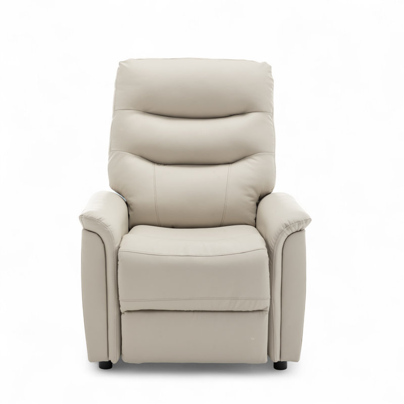 Manual Recliner Chair, Cream