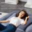 Jora Folding Upholstered Chaise Lounge with Adjustable Backrest-114549927