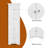 Tall Storage Cabinet With Doors And 4 Shelves For Living Room, Kitchen, Office, Bedroom, Bathroom, Modern, White-840826875
