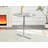 36-Inch Round Glass Bar Table - Tempered Glass Top, Silver Chrome Four-Column Support-817206156