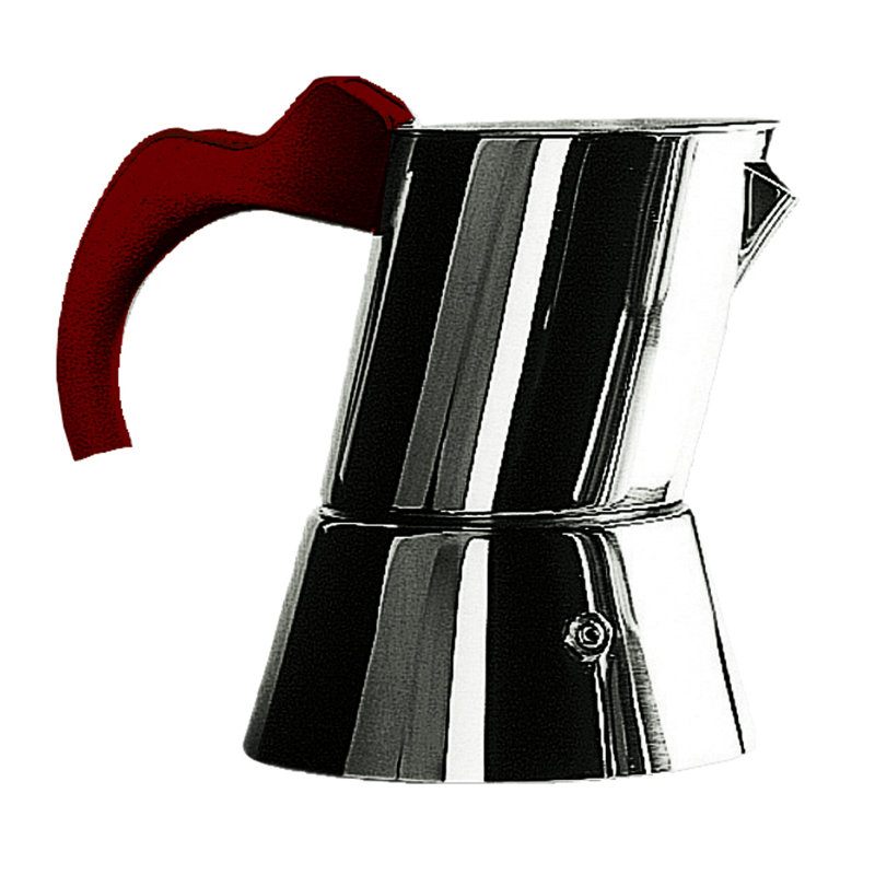 Cafetière ergonomique 4/6 tasses - 1 pièce , H 6 po x l 4,37 po x P 6,75 po, Bordeaux