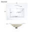 Meuble-lavabo de salle de bain 24 po avec évier - beaucoup de rangement, élégant lavabo en céramique de 24 po, fonctionnel, peu encombrant-903547298