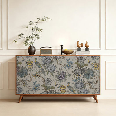 Four doors aesthetics decorative sideboard cabinet