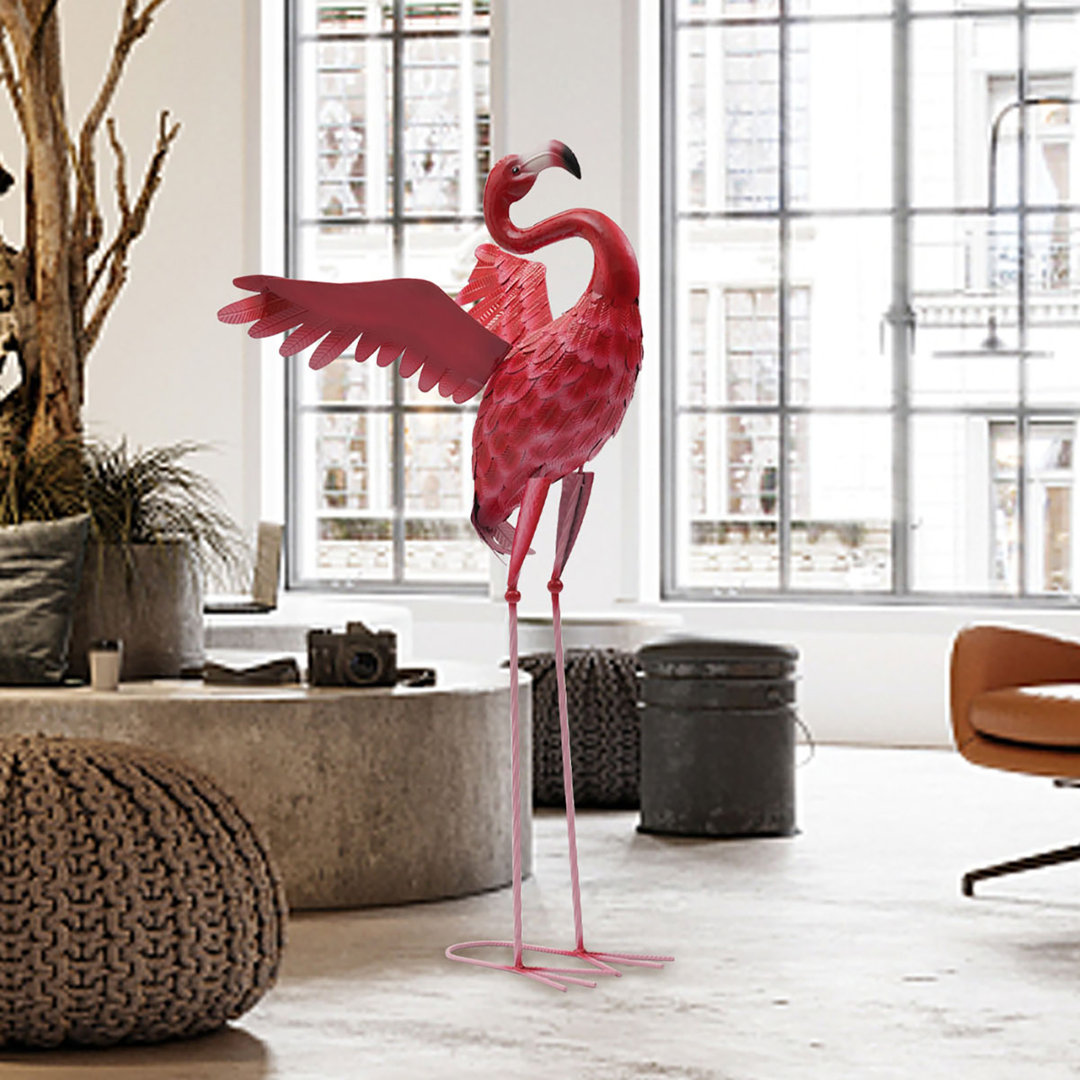 Rideout Bird Metal Garden Statue Bay Isle Home™