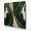 «Lyrical Abstraction 91», art mural en métal vert