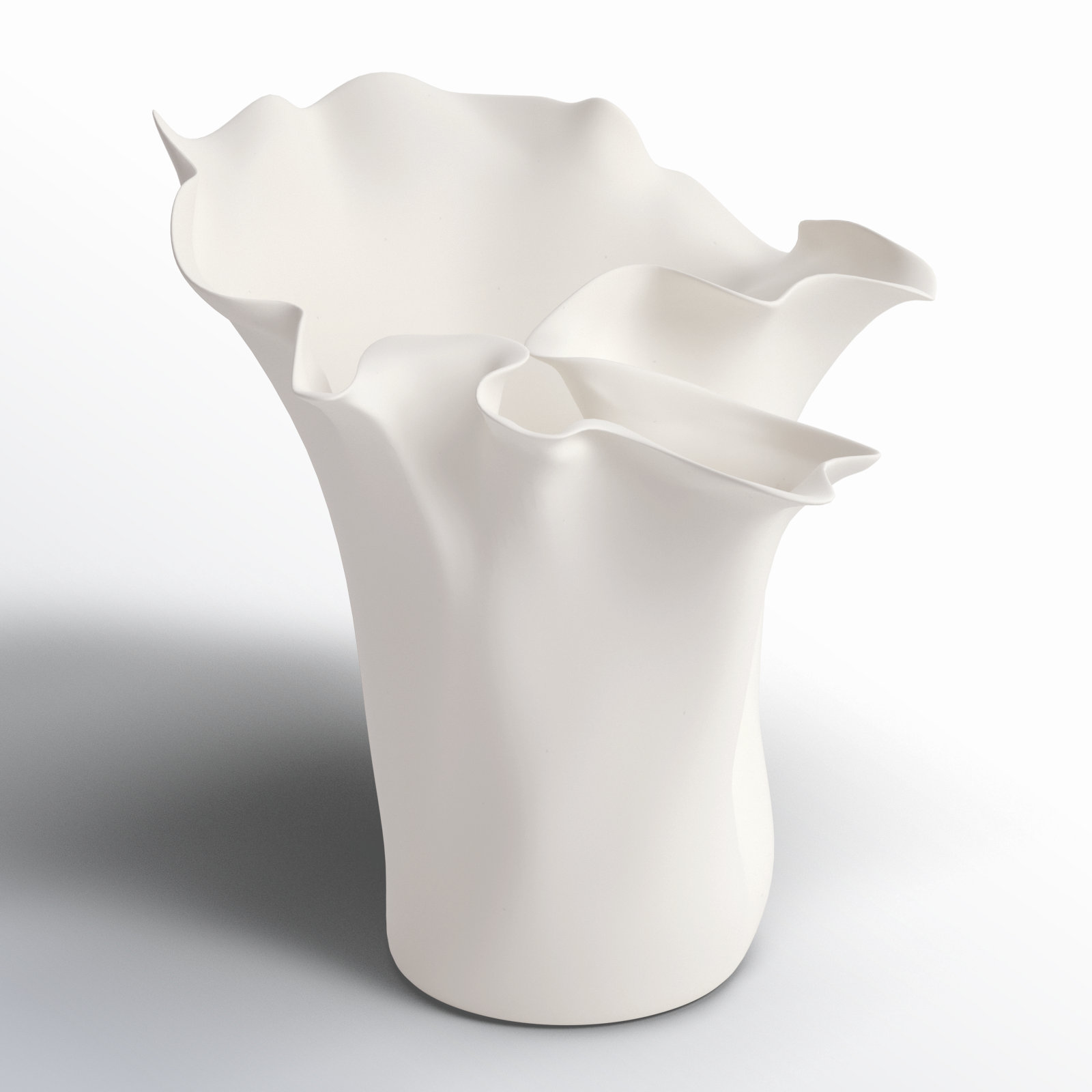Bia Ceramic / Porcelain Table Vase, Cream