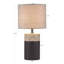Lampe de table en céramique texturée, cordon d'alimentation transparent de 60 po
