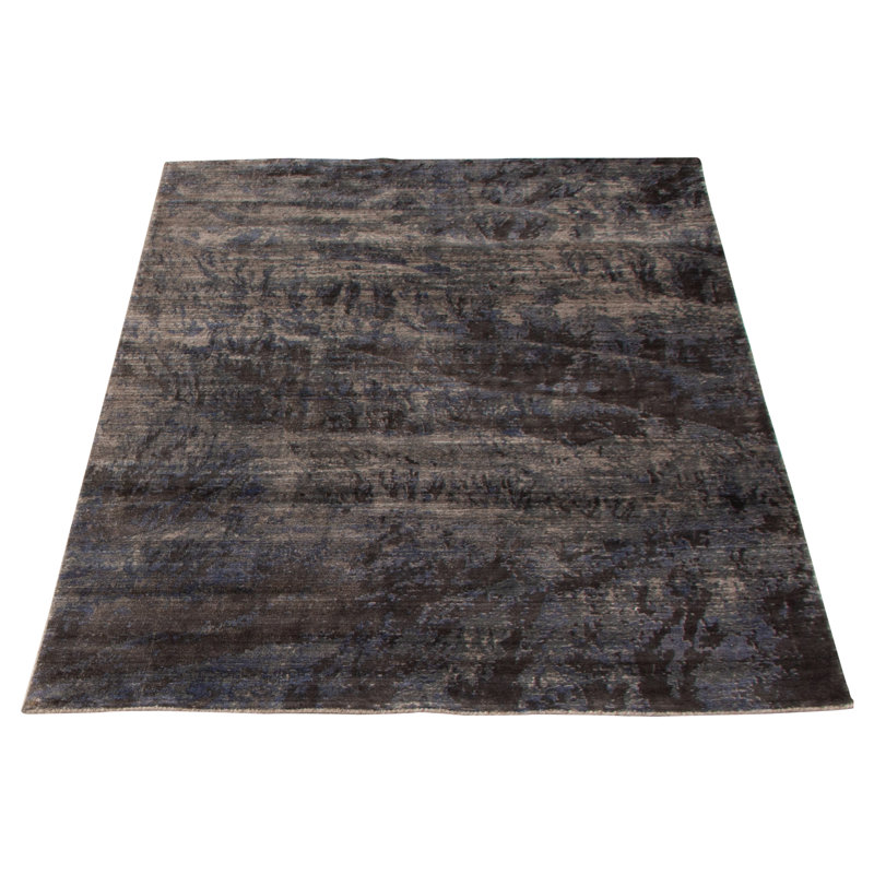Momsen One-of-a-Kind 4'10" X 7'3" 2010s Viscose Area Rug in Grey