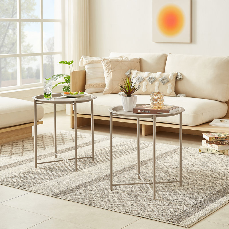 Petite table de bout Annaleese, Gris