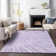 Premium Machine Washable Prisco Lavender Rug