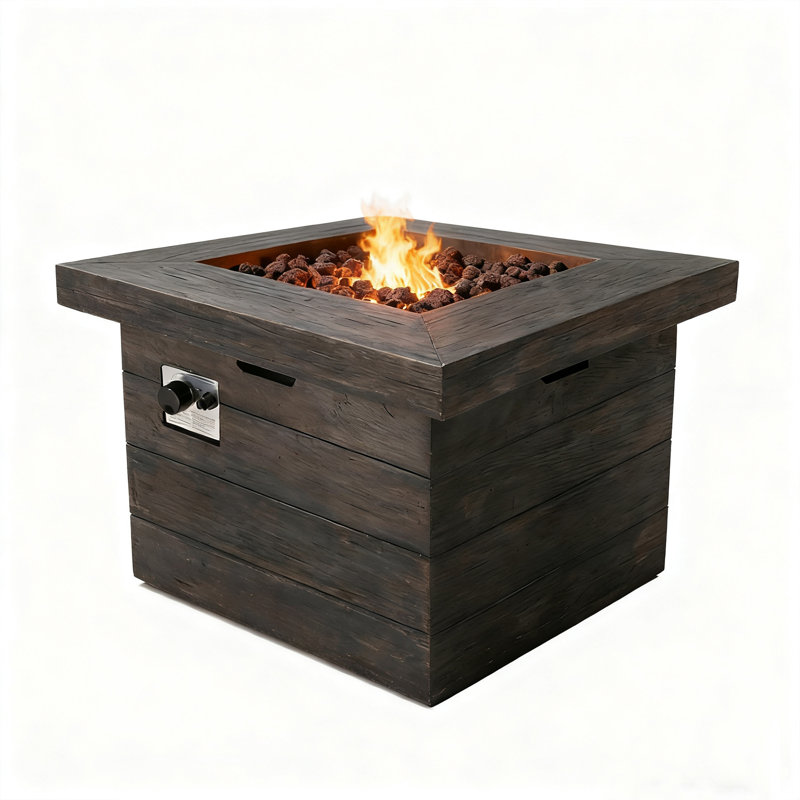  Doricv Square MGO Propane Outdoor Fire Pit 
