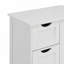 Armoire de rangement pour salle de bain avec tablette réglable et tiroirs
