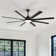 Brixham 84" 8-Blade Standard Industrial LED Ceiling Fan with Remote and Intelligent Control and Voice Function