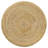 Cadynce Woven Rattan Round Side End Table Natural Brown