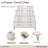 London Place 6-Drawer Tiered Chest - Creamy Pearl