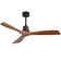 Sofucor Kemp 52" 3-Solid Wood Blade Classic Ceiling Fan with Remote Control and no Lights