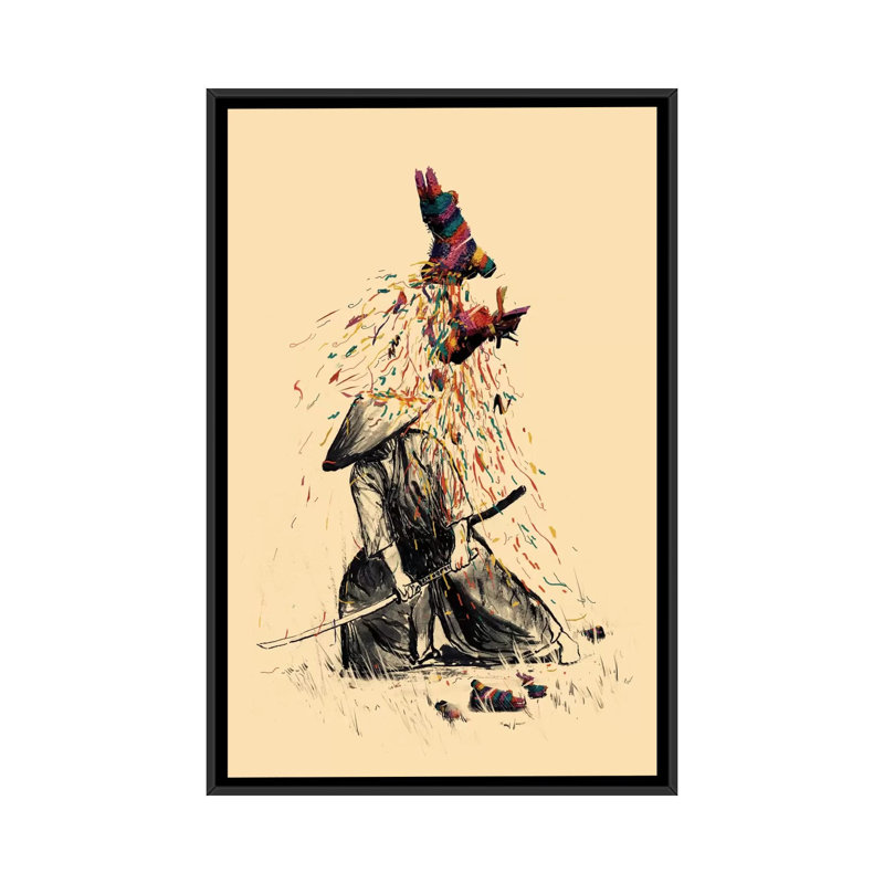 Target Practice by Nicebleed Graphic Art on Canvas, Black Framed Canvas, No Mat, 60" H x 40" W x 1.5" D