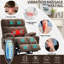 Fauteuil de massage chauffant en similicuir