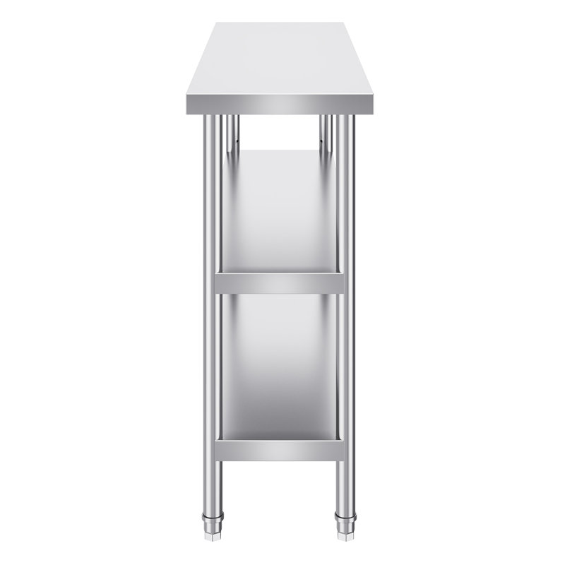 48" x 34" Stainless Steel Work Table Silver