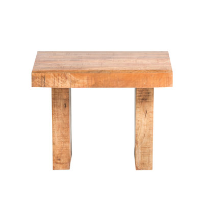 Bismark Solid Wood Sled End Table